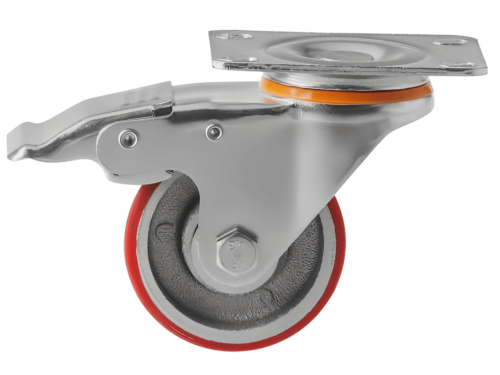 SCPB 93 колесо полиуретановое большегрузное с поворотной площадкой и тормозом