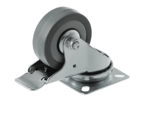 SCgb 25 колесо аппаратное с поворотной площадкой и тормозом и втулкой скольжения