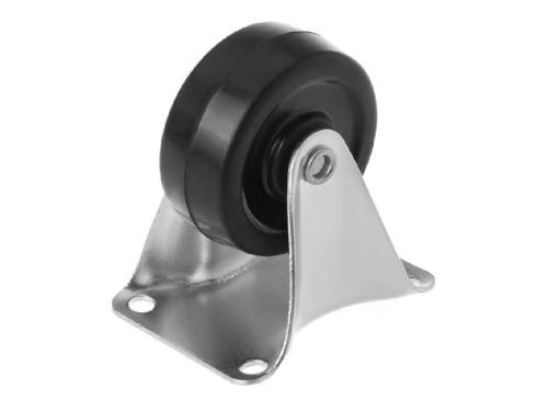 FCdd 15 колесо мебельное из твердой резины с неповоротной площадкой