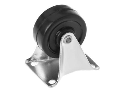 FCdd 25 колесо мебельное из твердой резины с неповоротной площадкой