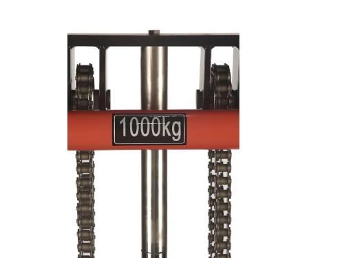 Штабелер гидравлический TOR CTY-EH с габаритной высотой 1580мм 1т 2м
