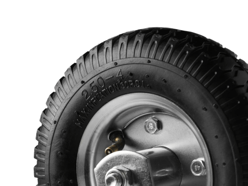 PRF 80 колесо пневматическое 2.50-4 с неповоротной площадкой и металлическим ободом