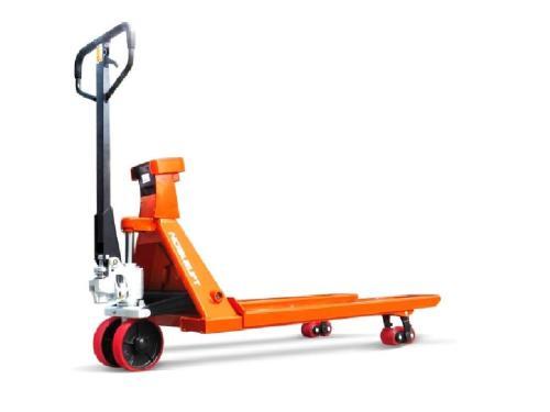 Тележка гидравлическая NOBLELIFT HPT20S 2000 с весами и встроенном АКБ 2т