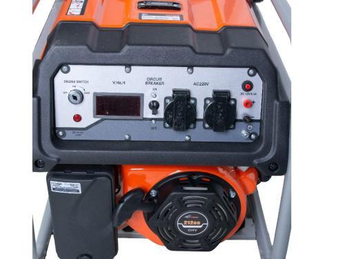 Генератор бензиновый TOR KM3800H 2.5 кВт 220В 16 л с кнопкой запуска и колёсами