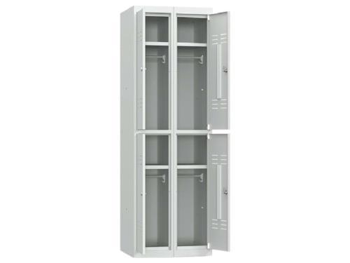 Металлический шкаф для одежды ШР-24 L600 на заклепках