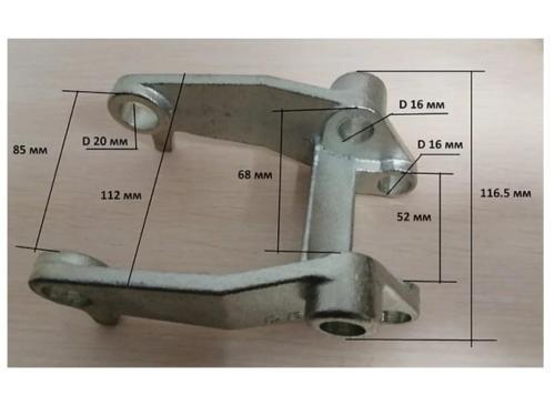 Рычаг силового блока (вилка задняя) для гидравлических тележек