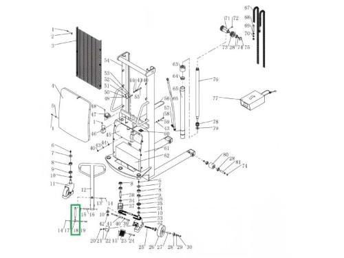 Амортизатор ручки для штабелера с электроподъёмом SPN