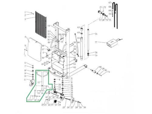 Ручка управления для штабелера с электроподъёмом SPN