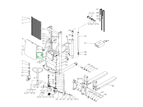 Аварийный выключатель для штабелеров SPN