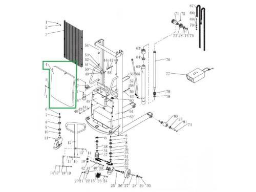 Кожух моторного отсека для штабелеров SPN