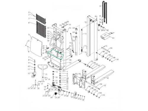 Гидравлическая насосная станция в сборе для штабелеров SPN