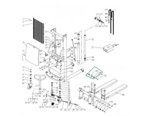 Колесо переднее (подвилочное) с подшипником для штабелеров SPN