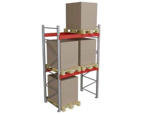 Стеллаж паллетный СТСМ 3000х1800х1000 мм 2 яруса
