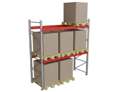 Стеллаж паллетный СТСМ 2500х2700х1000 мм 2 яруса