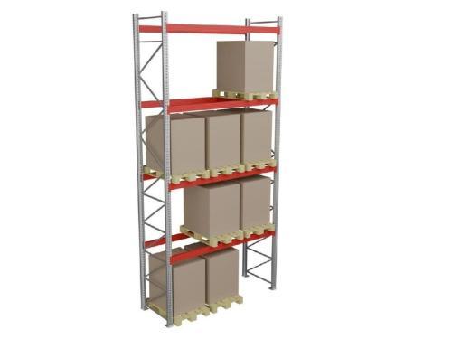 Стеллаж паллетный СТСМ 5000х3300х1000 мм 4 яруса