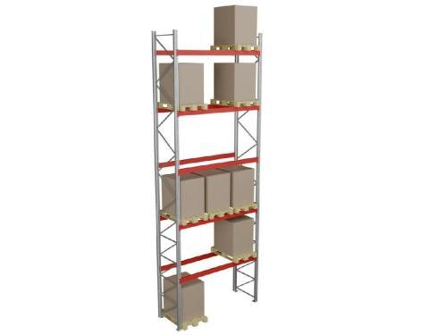 Стеллаж паллетный СТСМ 8000х3300х1000 мм 5 ярусов и г/п 15000 кг
