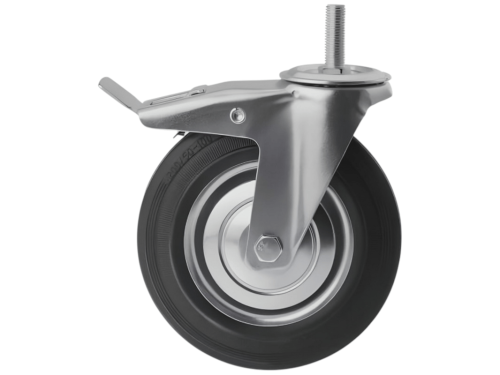 SCtb 80 колесо промышленное с болтом М16 и тормозом