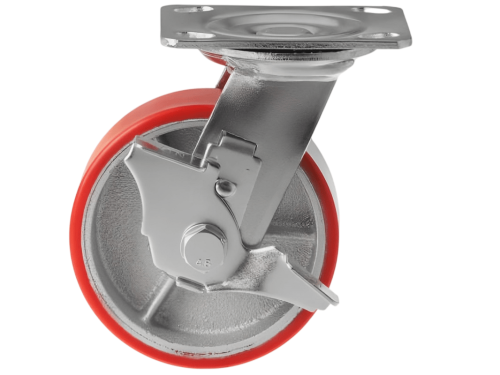 SCPB 55 колесо полиуретановое большегрузное с поворотной площадкой и тормозом