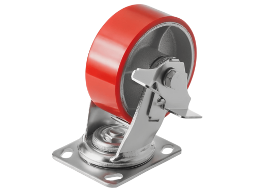 SCPB 55 колесо полиуретановое большегрузное с поворотной площадкой и тормозом