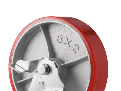 SCPB 80 колесо полиуретановое большегрузное с поворотной площадкой и тормозом