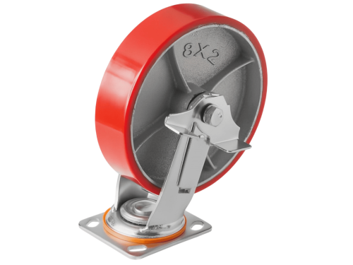 SCPB 85 колесо полиуретановое большегрузное с поворотной площадкой и тормозом