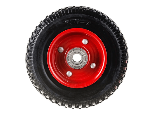 PP 200 колесо литое с протекторной резиной, металлическим ободом и шариковым подшипником, ось 17 мм, без крепления