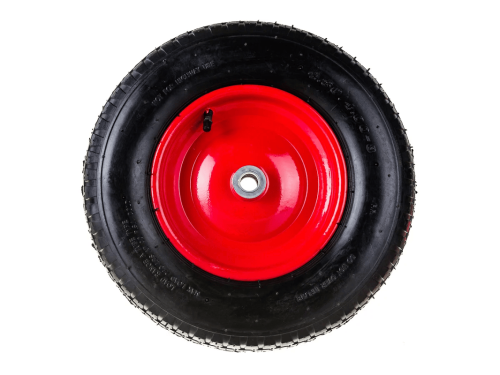 Колесо пневматическое 4.80/4.00-8 с симметричной ступицей, металлическим ободом и шариковым подшипником, ось 20 мм PR 3000-20 (380 мм/200 кг)