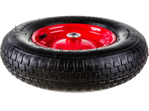 Колесо пневматическое 4.80/4.00-8 с симметричной ступицей, металлическим ободом и шариковым подшипником, ось 20 мм PR 3000-20 (380 мм/200 кг)
