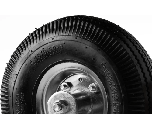 PRF 85 колесо пневматическое 3.50-4 с неповоротной площадкой и металлическим ободом