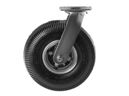 PRS 85 колесо пневматическое 3.50-4 с поворотной площадкой и металлическим ободом