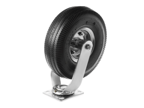PRS 85 колесо пневматическое 3.50-4 с поворотной площадкой и металлическим ободом