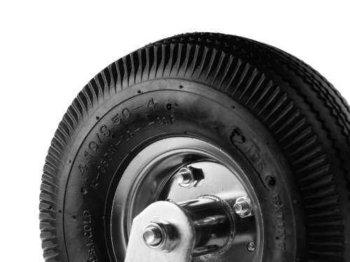 PRS 85 колесо пневматическое 3.50-4 с поворотной площадкой и металлическим ободом