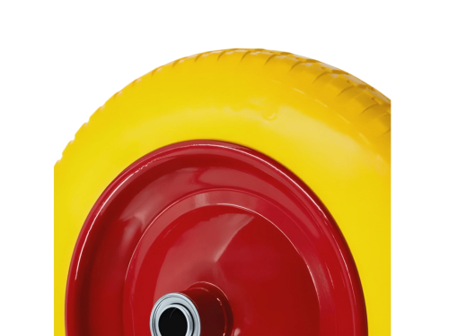 PU 2400-16 колесо пенополиуретановое 3.25/3.00-8 с симметричной ступицей, металлическим ободом и шариковым подшипником, ось 16 мм