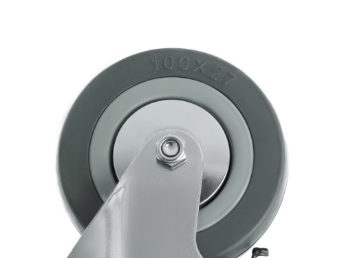 SCgb 42 колесо аппаратное с поворотной площадкой и тормозом и втулкой скольжения