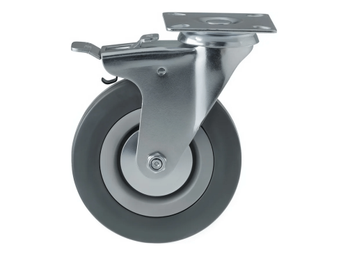 SCgb 55 колесо аппаратное с поворотной площадкой и тормозом и втулкой скольжения