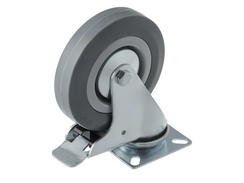 SCgb 55 колесо аппаратное с поворотной площадкой и тормозом и втулкой скольжения