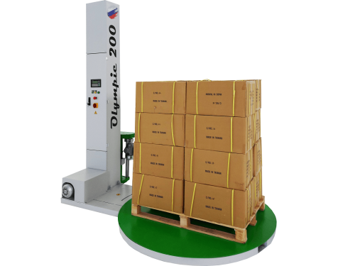 Паллетоупаковщик полуавтоматический Olympic 200-2000кг/1.5м/2000мм каретка с предрастяжением пленки 200%