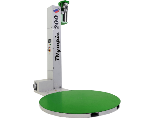 Паллетоупаковщик полуавтоматический Olympic 200-2000кг/1.65м/3000мм каретка с предрастяжением пленки 200% и опцией ВЕСЫ