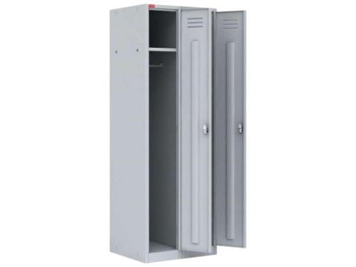 Модульный двухсекционный металлический шкаф для одежды ШРМ-22М-800