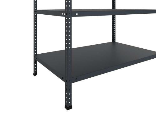 Стеллаж металлический Практик MS Standart 185/100x40/4 Black