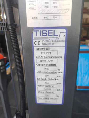 Самоходный штабелер б/у TISEL ESL10 DX2900