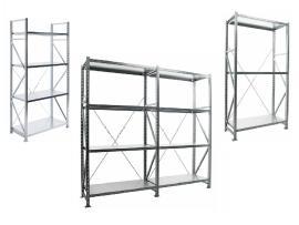 Cреднегрузовые оцинкованные стеллажи