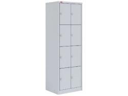 Двухсекционный металлический шкаф для сумок ШРМ-28