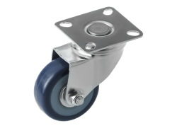 SCv 25 колесо мебельное с поворотной площадкой и покрытием из поливинилхлорида