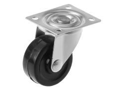 SCdd 15 колесо мебельное из твердой резины с поворотной площадкой