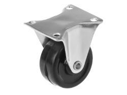 FCdd 15 колесо мебельное из твердой резины с неповоротной площадкой