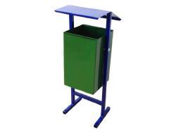 Металлическая уличная Урна «Эконом» с зонтиком