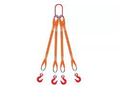 Строп текстильный четырехветвевой с четырьмя крюками 4СТ