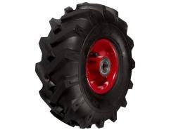 Колесо пневматическое с грунтозахватом 3.00-4 с симметричной ступицей, металлическим ободом и шариковым подшипником, ось 20 мм PR 1806-2 (270 мм/130 кг)