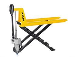 Тележка гидравлическая Xilin JF 1000 с ручным ножничным подъёмом и полиуретановыми колесами 1т